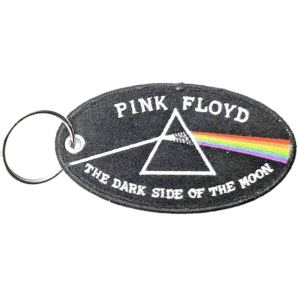 PINK FLOYD ピンクフロイド (結成 60周年 ) - Dark Side of the Moon Oval Black Border / パッチ / キーホルダー - PGS